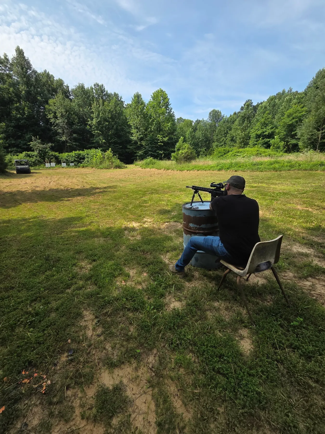 The current outdoor Lost Cedars shooting range in rural Decatur County